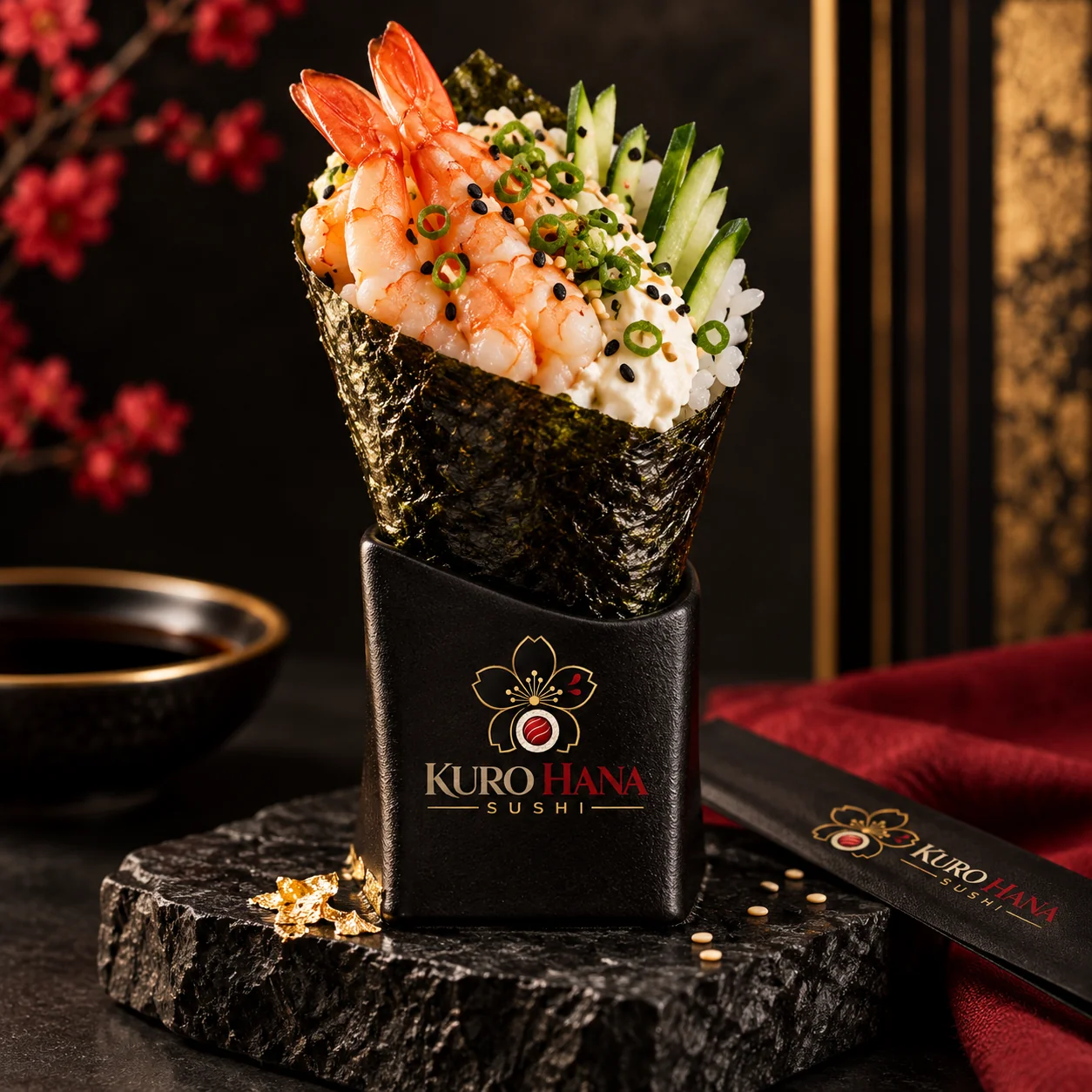 Temaki Ebi Ônix